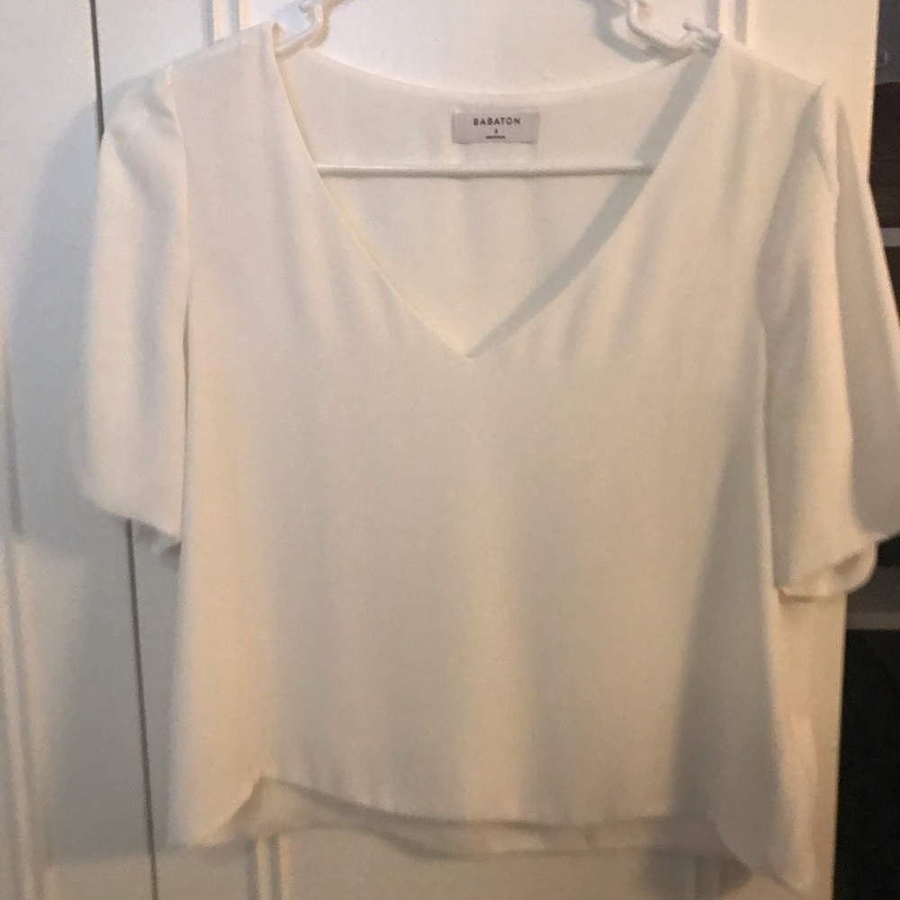 Babaton white crop top